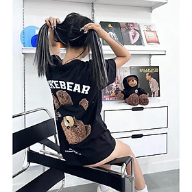 Áo thun tay lỡ Mikebear cho bé và gia đình , áo phông trẻ em unisex , TP KIDs