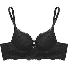 Áo Lót Siêu Nâng Ngực Phối Ren Sexy SBXA4154BK