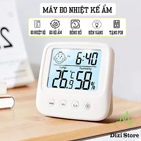 Mua Nhiệt kế đo độ ẩm  máy đo nhiệt độ phòng cho bé - Nhiệt Ẩm Kế Điện Tử 3 Trong 1 - Thương hiệu RiBi - Hàng Chính Hãng