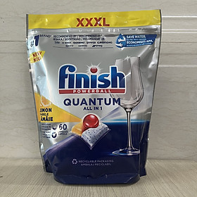 Viên rửa bát chén Finish Quantum 60 viên Nk Đức