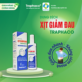 Dung Dịch Xịt Giảm Đau TRAPHACO Hỗ Trợ Làm Giảm Mỏi Cơ Đau Lưng Mỏi Gối Hộp 1 Lọ 15ml