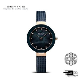 Đồng Hồ Nữ Bering Ceramic Màu Xanh Dương 11429-367