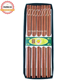 Mua Đũa gỗ cao cấp không chất bảo quản   bộ 10 đôi    Đũa gỗ ăn cơm siêu bền chống mốc | Mỹ Nghệ Phương Chi