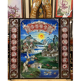 Mua Tranh sơn mài  Cửu Huyền Thất Tổ - SM220