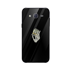 Ốp kính cường lực dành cho điện thoại Samsung Galaxy J2, J3, J4 in họa tiết Cầm tiền âm phủ