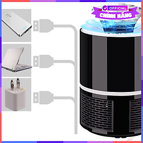 Mua Máy Bắt Muỗi Và Diệt Côn Trùng Vouller Uv Led Mosquito Killer - Light Controll Cao Cấp (Đen) Tặng Kèm 2 Gương Mini - Hàng Chính Hãng