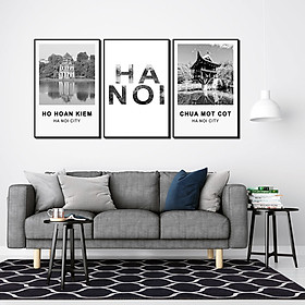 Mua Bộ 3 tranh Canvas treo tường cao cấp