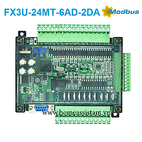 Mua Bộ Điều Khiển Lập Trình PLC Modbus RS485 Mitsubishi FX3U-24MT-6AD2DA