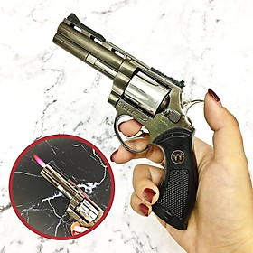 Mua Hột quẹt bật lửa khè hình súng RULO trái khế xoay có dao da size 17cm - xài gas