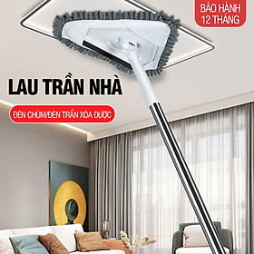 Cây chổi lau trần nhà Kitimop-A3 cây lau nhà, lau kính đa năng, chổi quét trần nhà, mạng nhện chuyên dụng cán dài