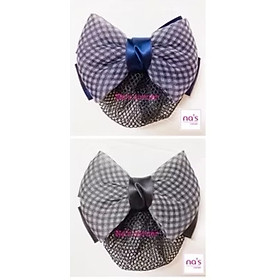 Kẹp lưới bới tóc búi tóc hoạ tiết cao cấp (10)