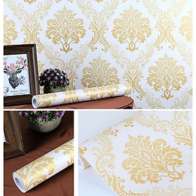 Mua 10m Giấy dán tường hoa văn vàng M0072