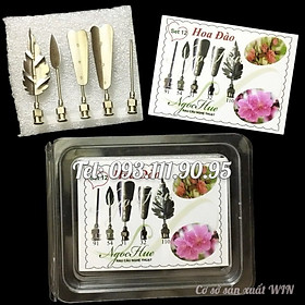 Bộ 5 dụng cụ làm thạch rau câu 3D – Set 12 – Bộ làm hoa đào – Mã số 1480