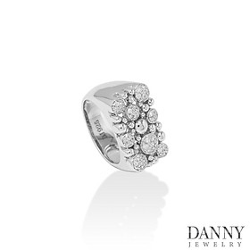 Nhẫn Nữ Danny Jewelry Bạc 925 Xi Rhodium Đính Đá CZ SPLRA193