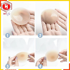 Miếng dán ngực silicon sinh nhiệt tự thân không dùng keo dính - dán đầu ti dùng nhiều lần ht sys