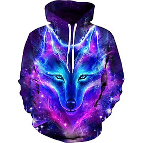 Áo Hoodie Unisex In 3D Hình Sói