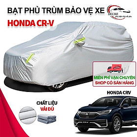 Bạt phủ xe ô tô 3 lớp thông minh, chất liệu vải dù oxford cao cấp, áo trùm bảo vệ xe honda crv che nắng,mưa