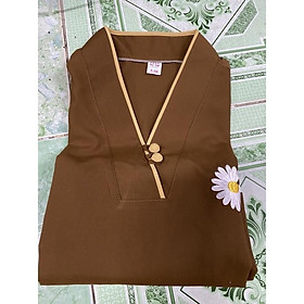 Đồ Lam Đi Chùa # Tim 2Nút Vải Kate # Đồ Bộ # Quần Áo Nữ