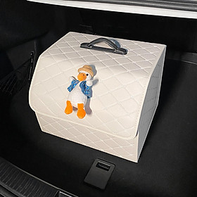 Car Trunk Storage Organizer Waterproof PU Leather for Camping Picnic