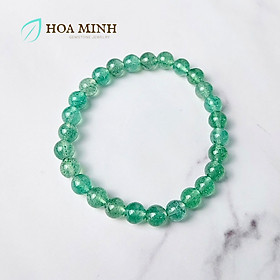 Vòng tay phong thủy đá Thạch Anh Dâu Xanh 6.6 li, hợp mệnh Mộc Hỏa - 6mm