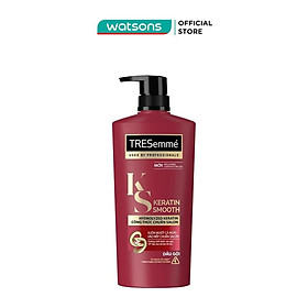 Dầu Gội Tresemmé Keratin Smooth Tinh Dầu Argan & Keratin Vào Nếp Suôn Mượt 640g