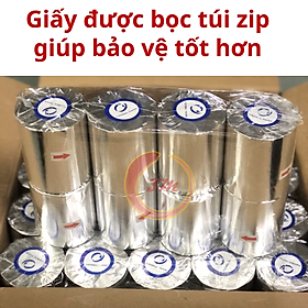 Thùng 50 cuộn giấy in nhiệt K80, Giấy in bill, Giấy in hóa đơn 80x80mm