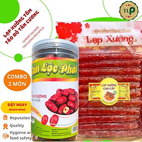 LẠP XƯỞNG TÔM BỊCH 500G VÀ TÁO ĐỎ TÂN CƯƠNG HŨ 300G TÂN LỘC PHÁT