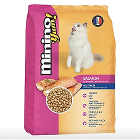 Thức ăn cho mèo Minino Yum Cá hồi 1 thùng 9kg