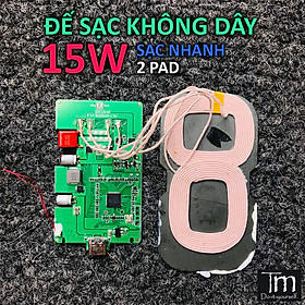 Đế Sạc Nhanh Không Dây Qi 15W - Linh kien TM