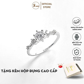 Nhẫn bạc nữ ANTA Jewelry Snow Princess đính đá ATJ9023