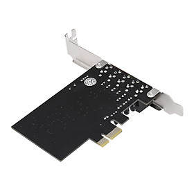 Thẻ Mở Rộng 5 Cổng Âm Thanh Vòm PCI-E Express 5.1 Cho PC - Đen