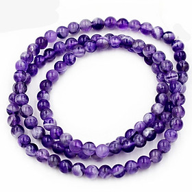 Bộ Vòng Chuỗi, Tràng Hạt Phong Thủy 108 Hạt Đá Thạch Anh Tím Than 6 ly - Tràng Chuỗi Niệm Phật - An Yên - Thịnh Vượng - May Mắn - Tài Lộc