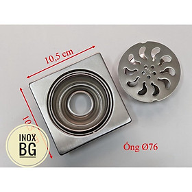 Ga thoát sàn ngăn mùi Inox SUS 304 dạng phễu nước - Chống mùi hôi và côn trùng tuyệt đối