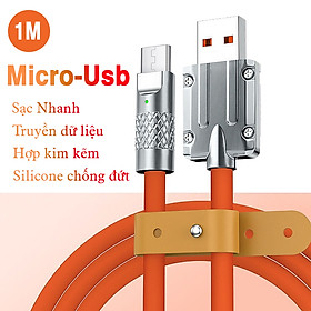 Mua Cáp sạc nhanh 120w cá mập bọc thép USB ra MICRO USB dây silicon dài 1m - hàng chính hãng