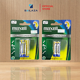 Pin AA, AAA, 2a, 3a Maxell Alkaline xanh chính hãng 1.5V Vỉ 2 viên