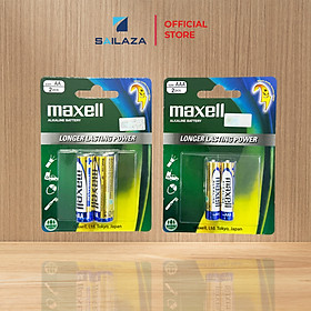 Mua Pin AA  AAA  2a  3a Maxell Alkaline xanh chính hãng 1.5V Vỉ 2 viên