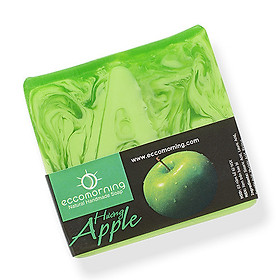 Xà Bông Thiên Nhiên Handmade eccomorning Hình Vuông Hương Táo – Apple Soap