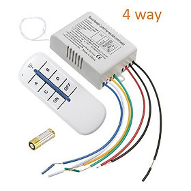 Hình ảnh Bộ Công Tắc Điều Khiển Từ Xa 4 Cổng 2 Điều Khiển LS-Electric Khoảng Cách 30M Sóng RF 315 Xuyên Tường RF