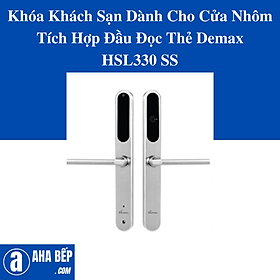 Mua Khóa Khách Sạn Dành Cho Cửa Nhôm Tích Hợp Đầu Đọc Thẻ Demax HSL 330 SS . Hàng Chính Hãng