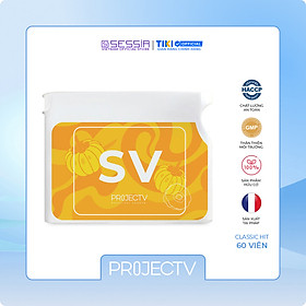 Thực Phẩm Sức Khỏe SV Classic Hit - Thon Thả và Khỏe Mạnh - PROJECT V - Hộp 60 Viên - Xuất xứ Pháp, Hàng Chính Hãng