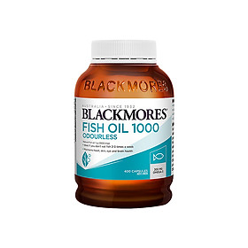 Dầu Cá Blackmores Fish Oil Odourless - 400 viên (Hàng Nhập Khẩu Từ Úc)