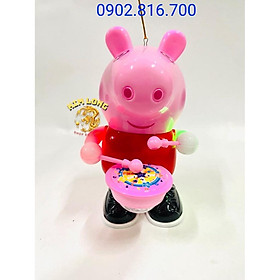 Đồ chơi Lồng đèn trung thu hình heo PEEPPA có pin nhạc đèn quà tặng trung thu