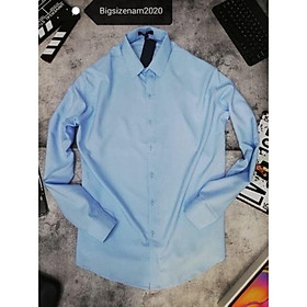 Áo sơ mi nam big size màu xanh nhạt