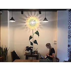 Đèn hình hoa cúc trang trí nội thất, cửa hàng, quán cafe, trà sữa
