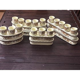 Mua Kỷ Thờ Men Vàng 3 và 5 chén ( cong và thẳng)