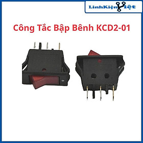 Mua Công tắc bập bênh KCD2-01 10A/250V 3 chân có đèn báo