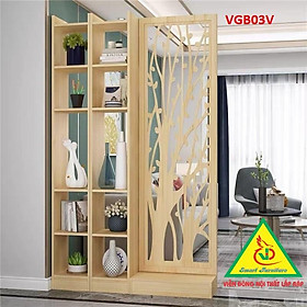 KỆ VÁCH NGĂN PHÒNG KHÁCH , NHÀ BẾP (1 VÁCH 2 KỆ) VGB01V