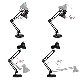 Mua Đèn Bàn Học Tập  Làm Việc  Có Chân Kẹp Bàn Kiểu Dáng Pixar + Tặng 1 Bóng Led 7W Vàng - Hàng Chất Lượng