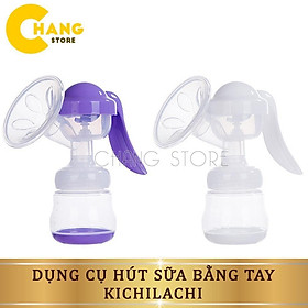 Máy hút sữa bằng tay tiện lợi - phễu massage silicon mềm mại cho mẹ