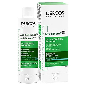 >> SO SÁNH GIÁ DẦU GỘI TRỊ GÀU CHO TÓC UỐN | Shopee Lazada Sendo Tiki 40 Dầu gội giảm gàu, rụng tóc dành cho da dầu Vichy Dercos Anti-Dandruff DS (200mL)